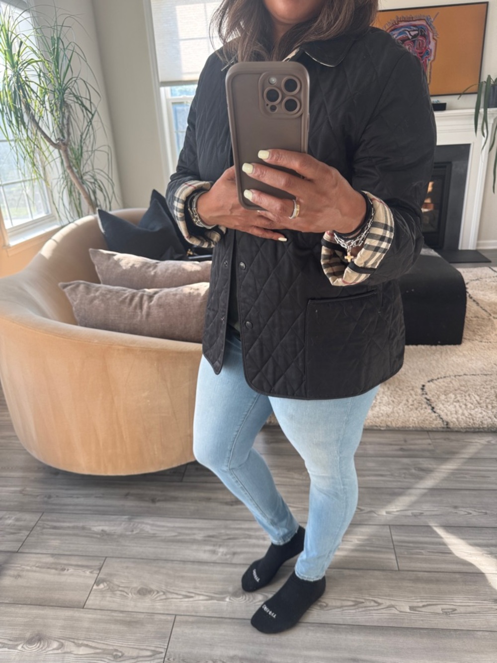 Vintage Burberry Britt Quilted Jacket Sz L - Picture 13 of 13